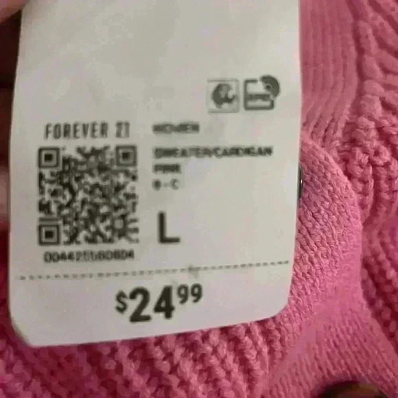 Pink Crop Sweater Forever 21💕 - Picture 5 of 5